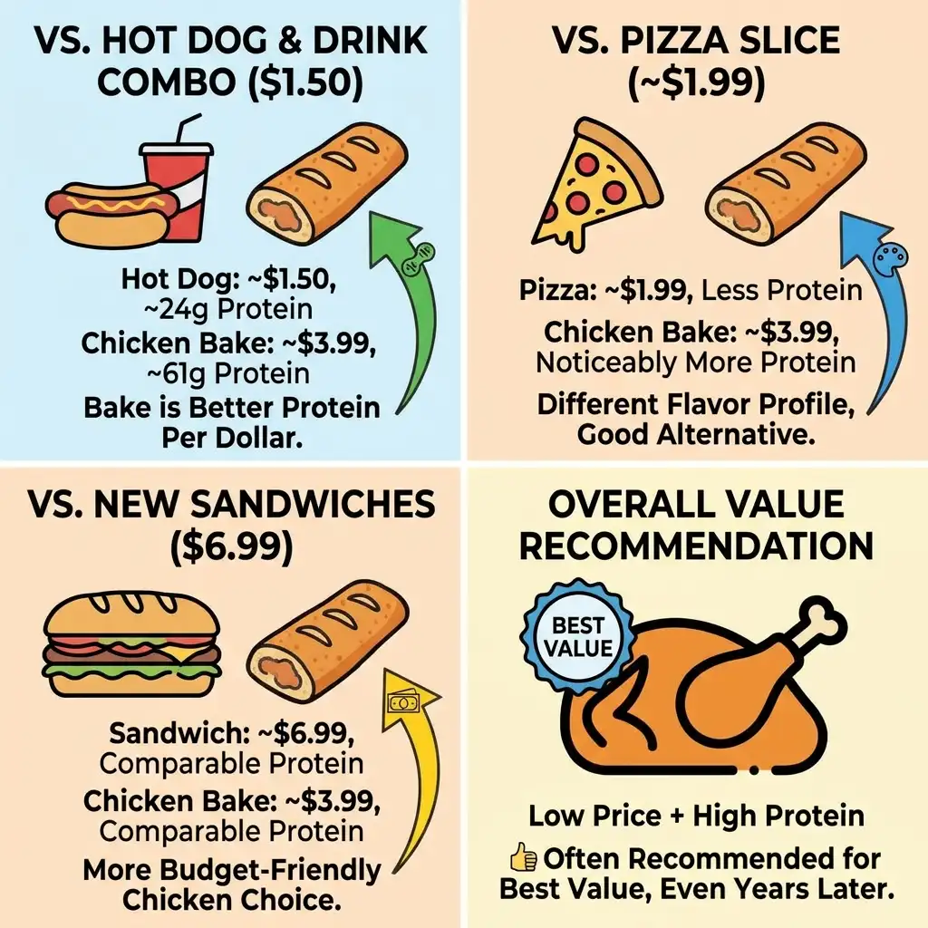 Food value comparison.