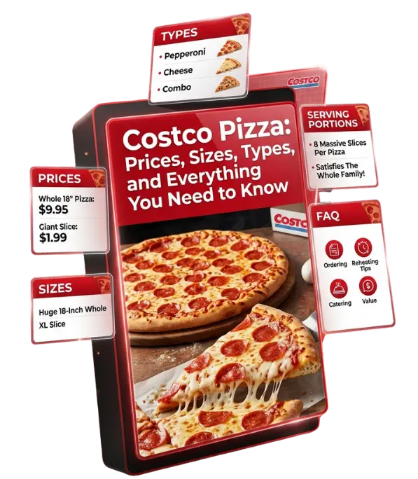 Costco Pizza:
Prices, Sizes,Types,and
Everything You Need to Know