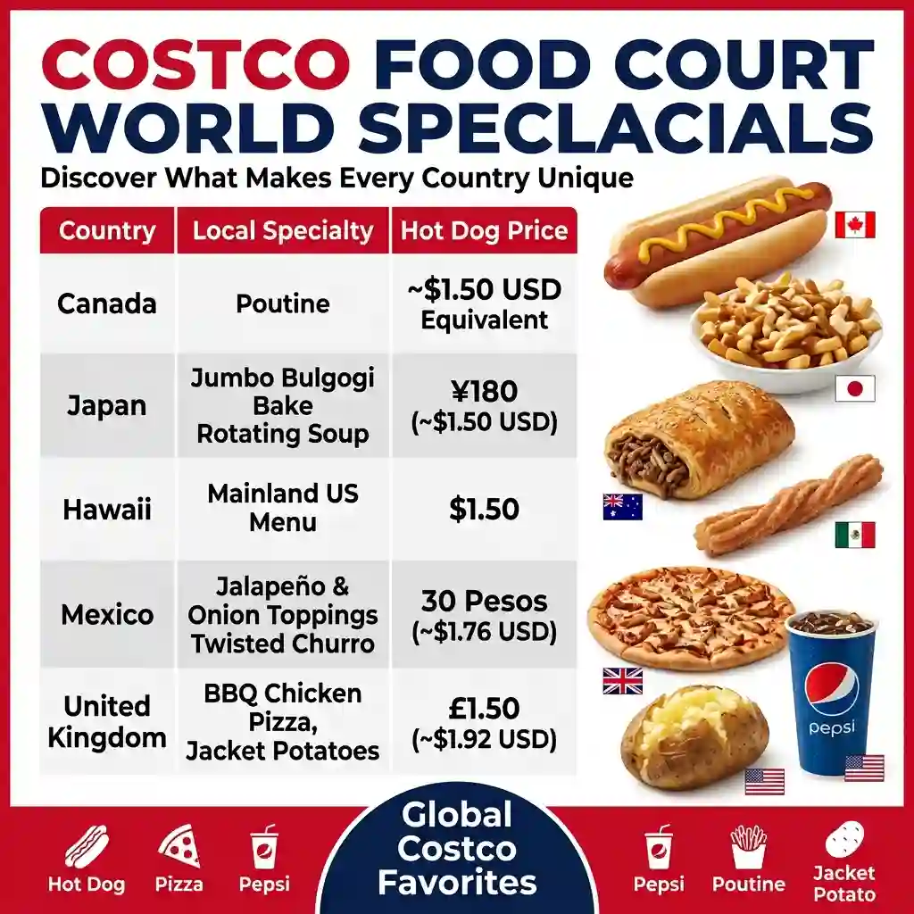International Menu Highlights (Quick Reference)